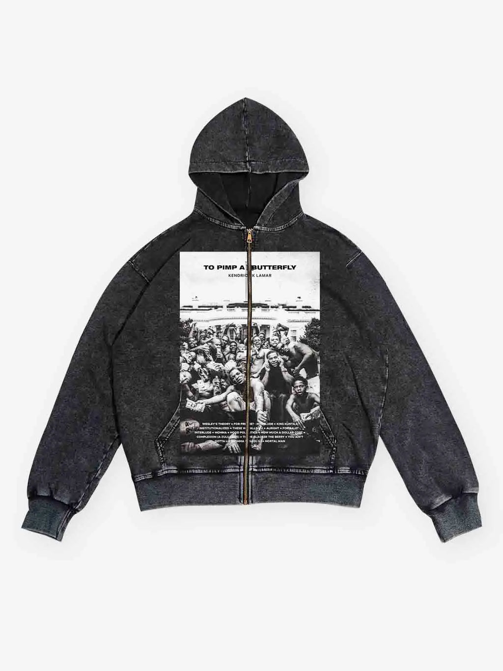 Album Poster Printed Hoodie