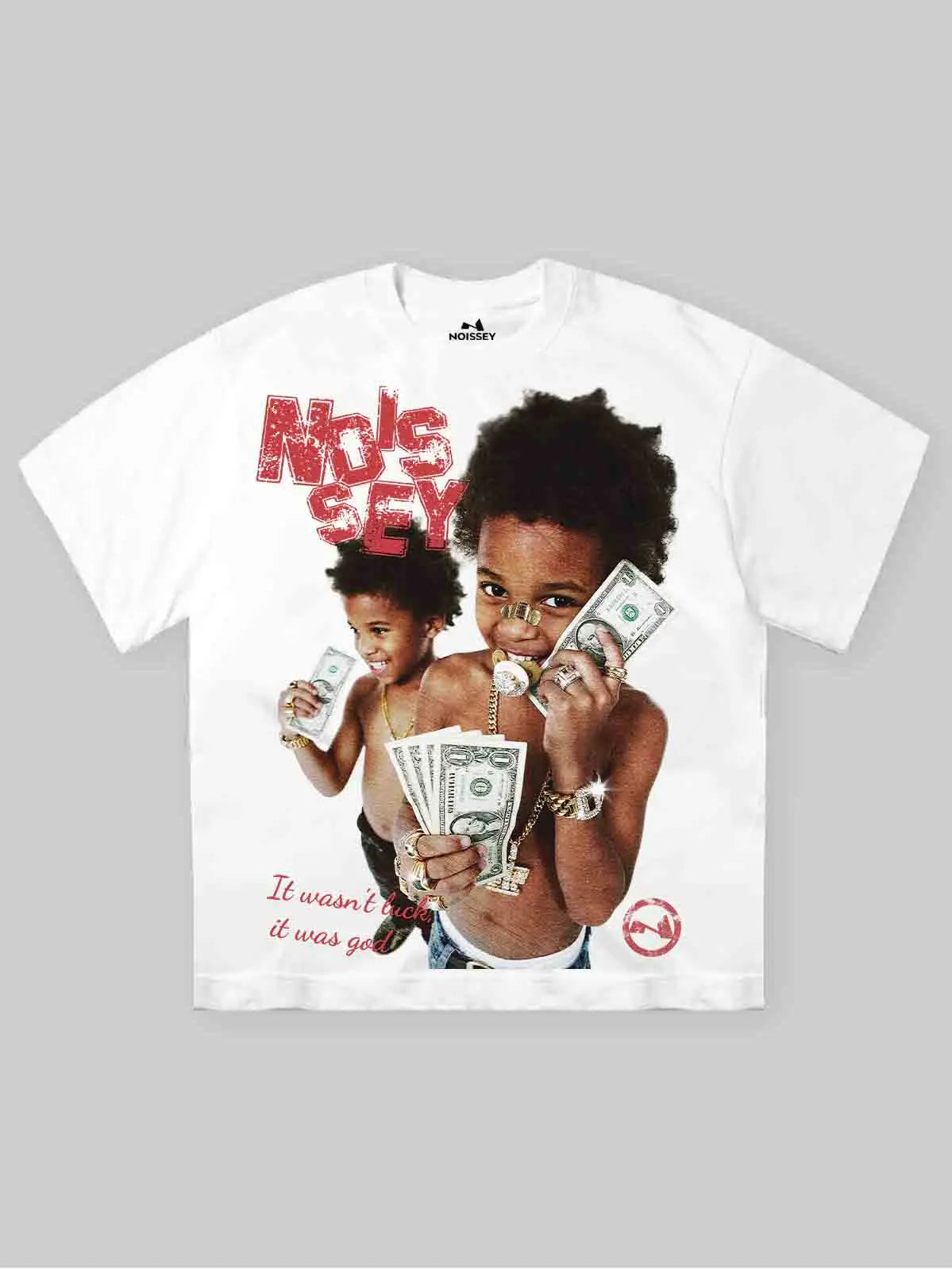 Money & Kids Vintage Print T-Shirt