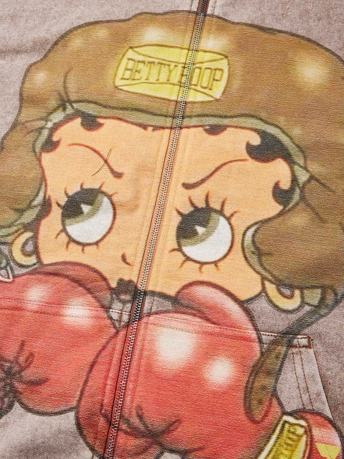 Bettyboop Boxing Print Hoodie